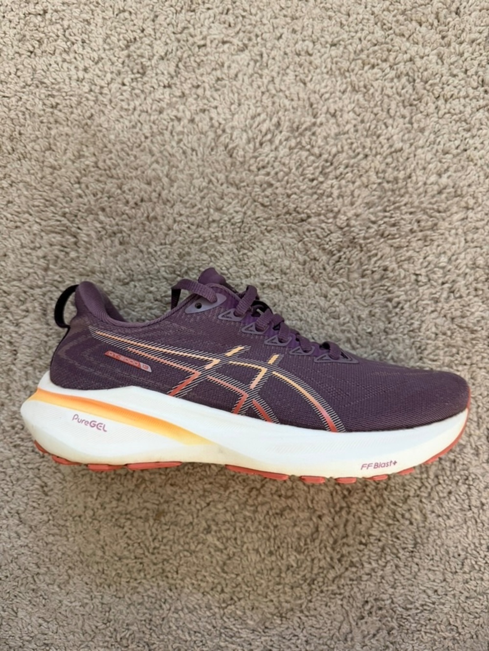 ASICS GT-2000 13 Womens Size 6.5 Dusty Mauve Purple Running Shoes 1012B666